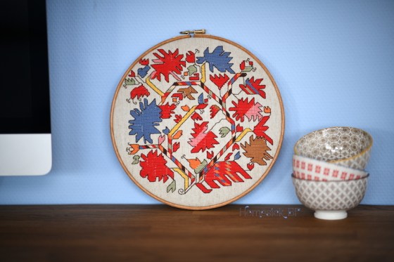 DMC Bulgarian embroidery colourful flowers българска шевица български шевици