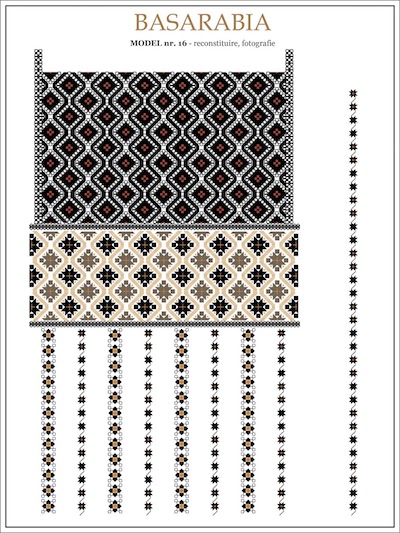 Basarabia Brown Gold Black Modern Orange Embroidery