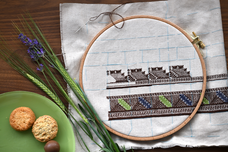 Traditional Ethno Textile Fabric Bulgarian Embroidery Българска народна традиции носия шевица шевици везба Плевен