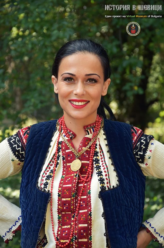 A traditional authentic folk shirt Rousse Bulgaria
